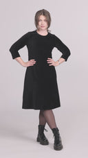 Evita black baby corduroy dress
