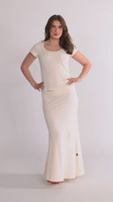Tamara cream-colored skirt