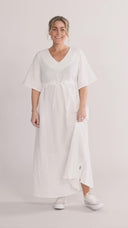 Eira white boho chic dress