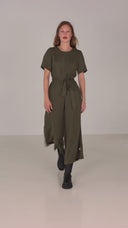 Laura khaki green jumpsuit