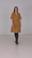 Heidi nougat knit dress