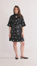 Cornelia dress black and white dots