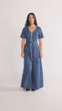 Solveig jumpsuit in blue denim