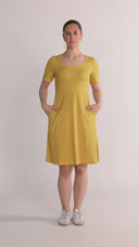Karidi yellow clover dress