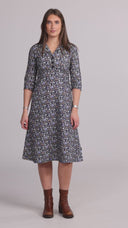 Margot blue floral dress