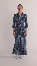 Sissi blue and white jumpsuit