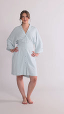 Gitte sky blue shirt dress