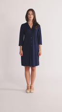 Lidunn blue viscose dress