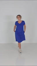 Hannalena royal blue linen dress