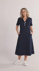 Beatrix dark blue denim dress