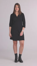 Olaug black short dress