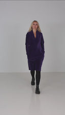 Elsi dark purple dress