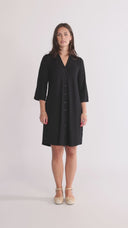 Lidunn black viscose dress