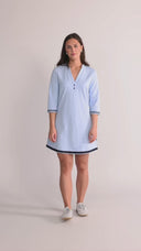 Lucy sky blue and navy dress