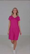 Hannalena pink linen dress