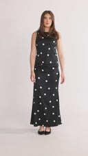Lill skirt in black and white polka dots
