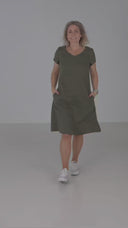 Hannalena khaki knit dress