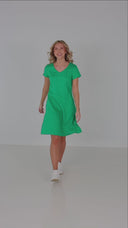 Hannalena green linen dress