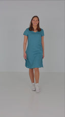Hannalena petrol linen dress