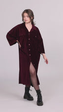 Lana burgundy baby corduroy jacket