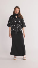 Bekka blouse black and white
