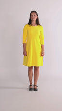 Elli yellow babycord dress