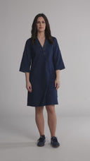 Aurelia dark blue denim dress