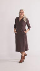 Kristine brown dress
