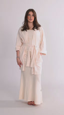 Gitte cream shirt dress