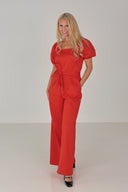 Peggy rålekker rødoransje jumpsuit
