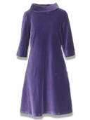 Sanna violett kjole i velur